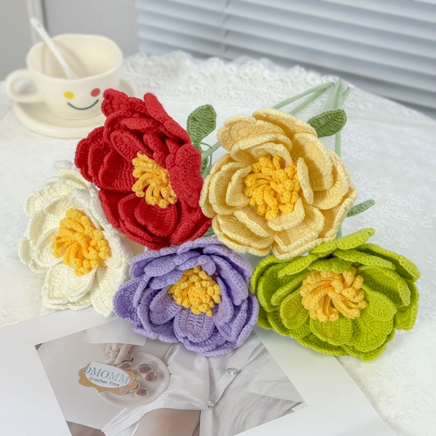 Crochet Peony Blossoms