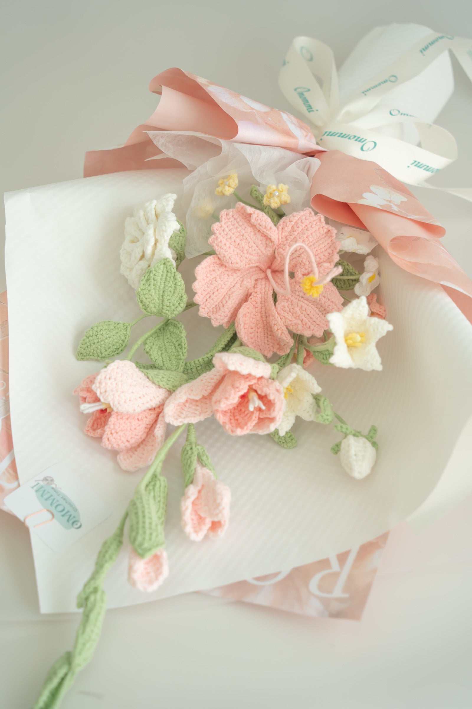 Pink Garden Crochet Bouquet