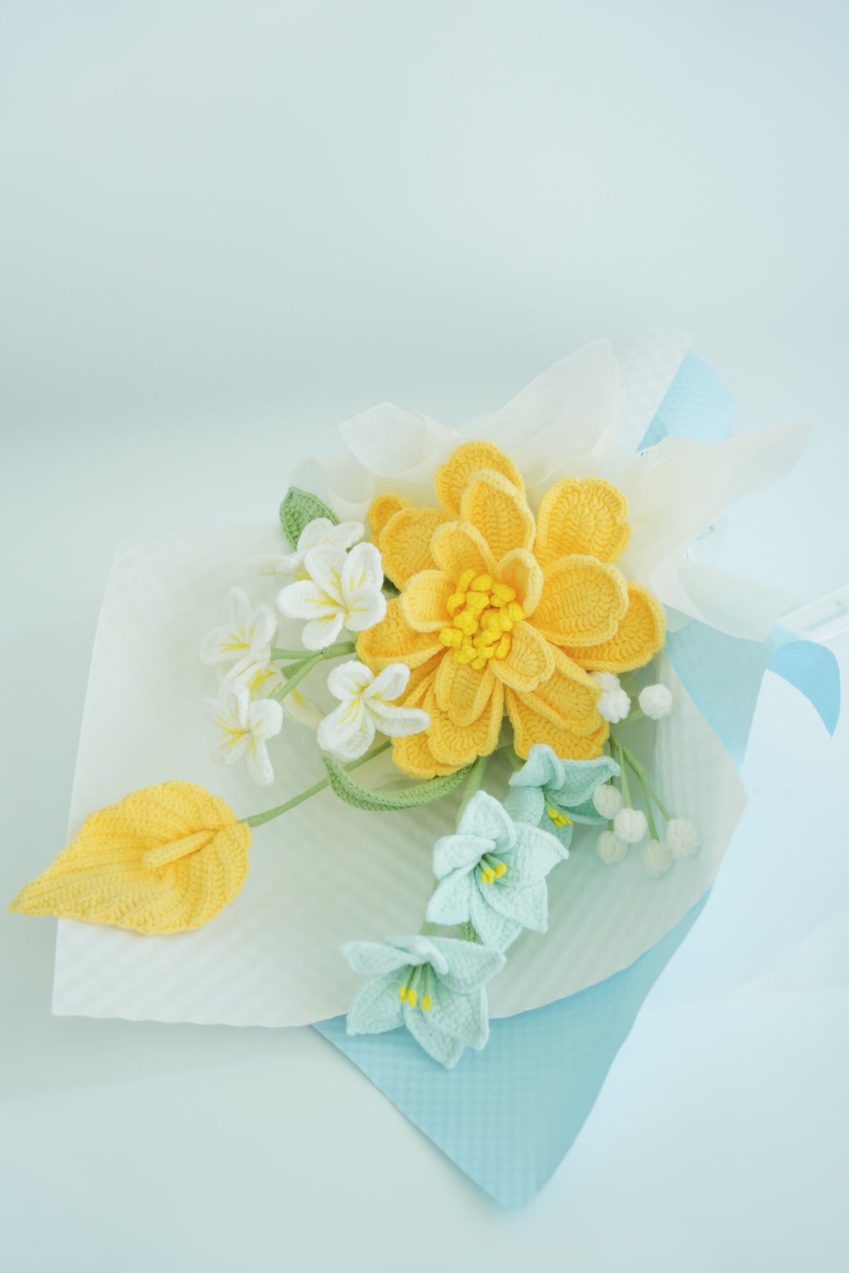 Soft Crochet Peony Bouquet – Everlasting Floral Gift