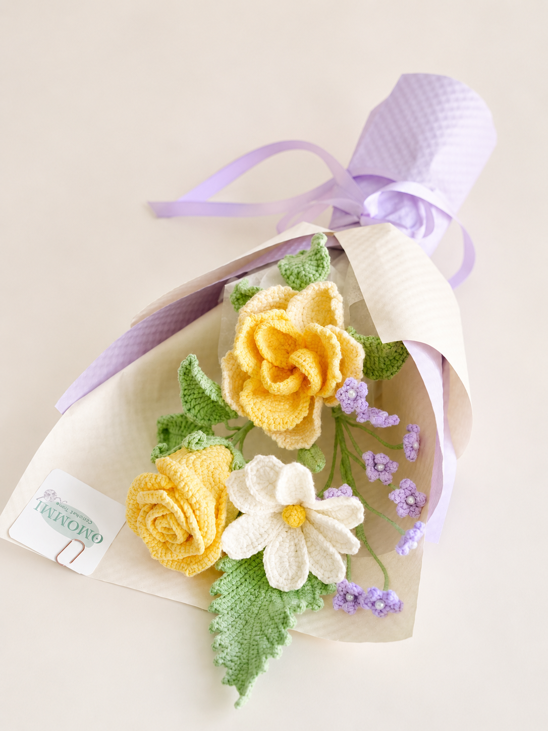 Golden Afternoon Crochet Bouquet