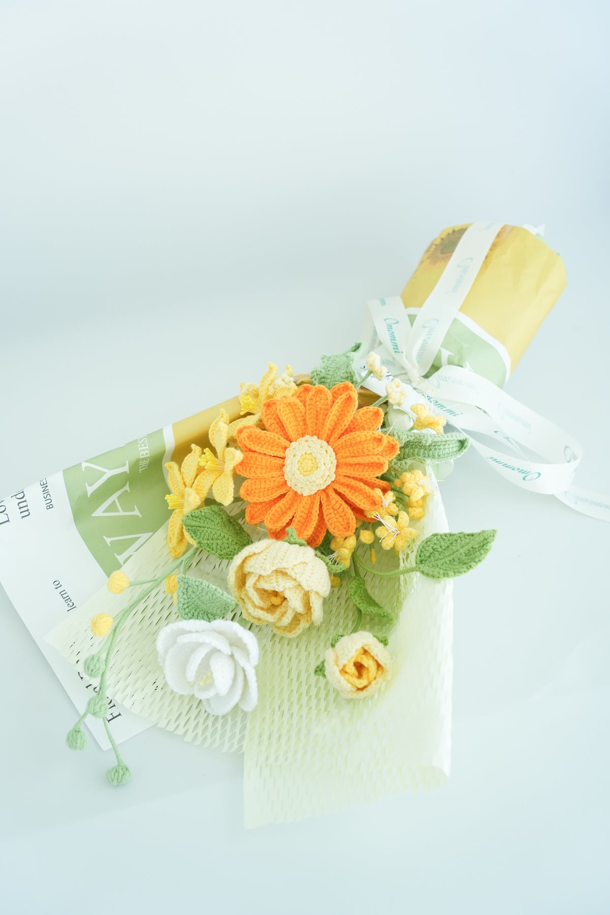 Soft Crochet Gerbera Bouquet – Bright & Everlasting Comfort