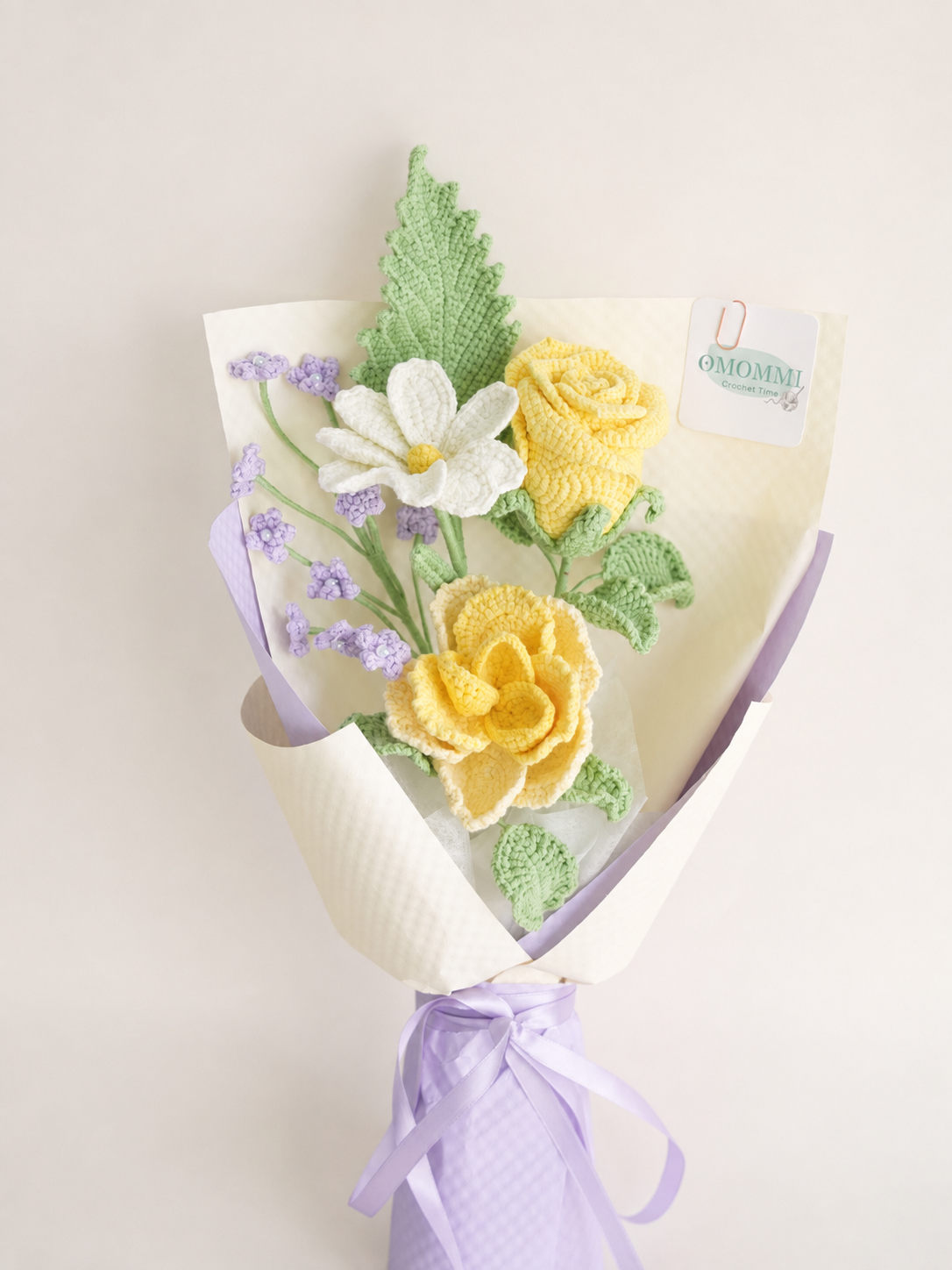 Golden Afternoon Crochet Bouquet