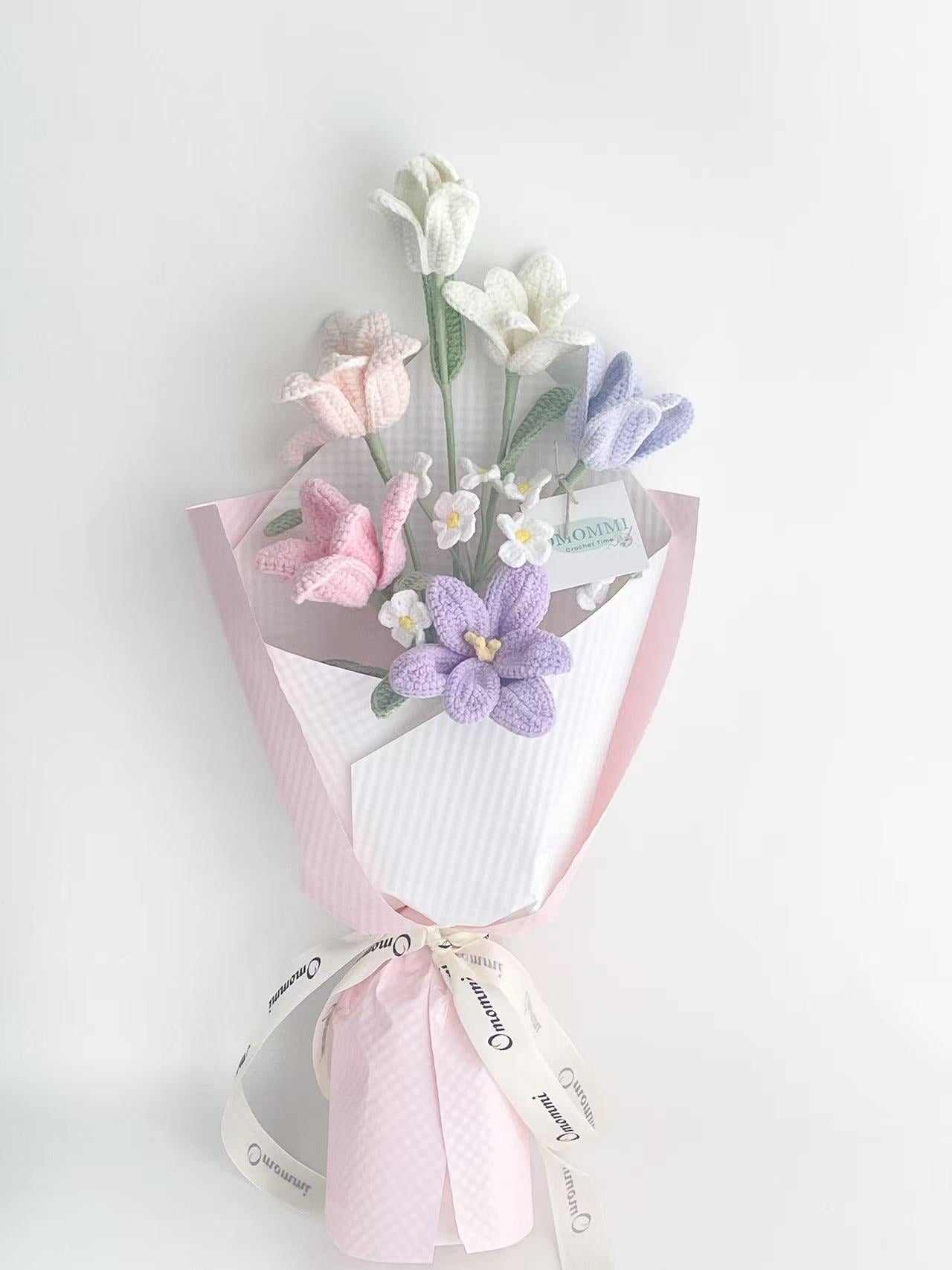 Crochet Tulip Flower Bouquet Soft Crochet Flower Bunch No-Water Needed – Lovely Home Decor