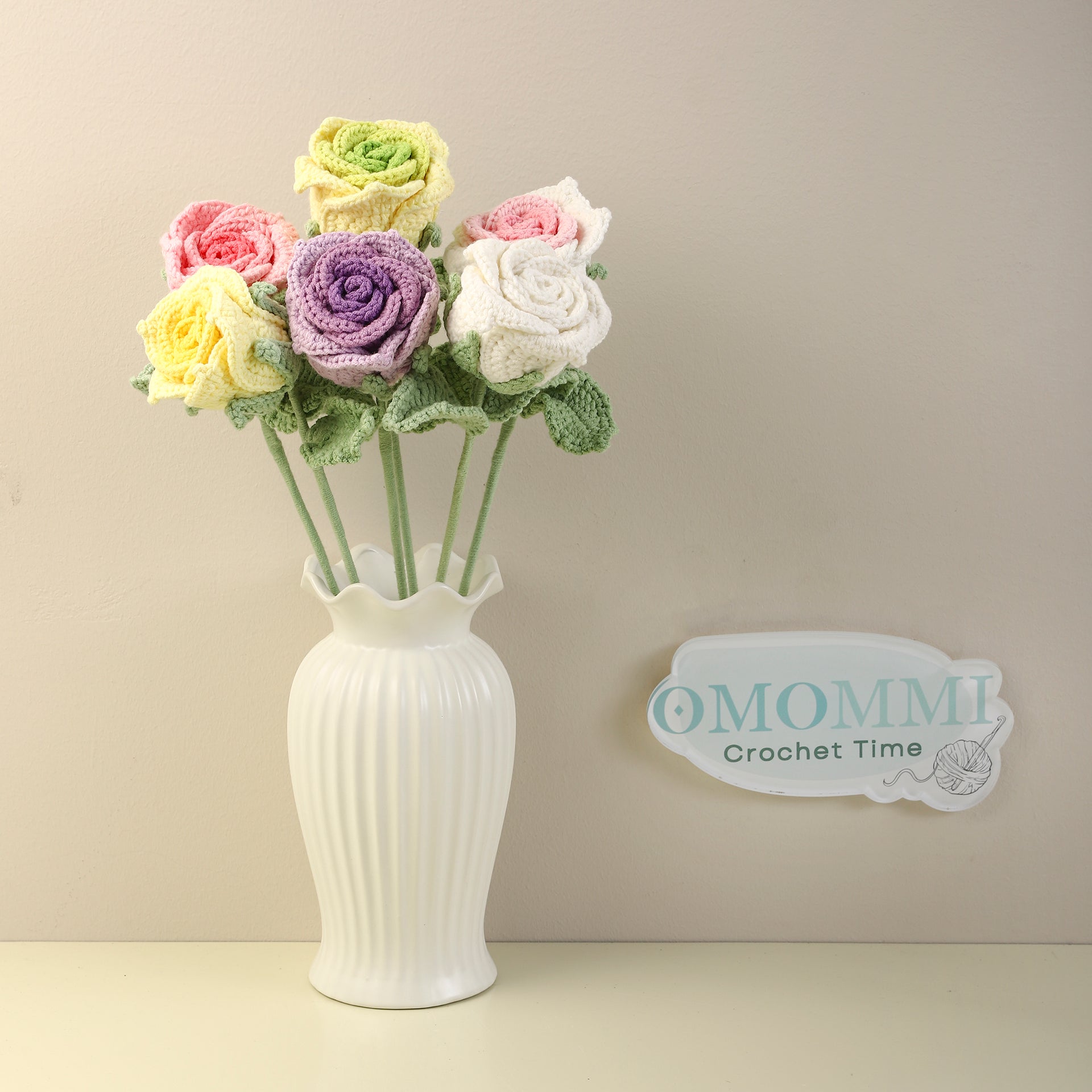 S Tai rose crochet flower