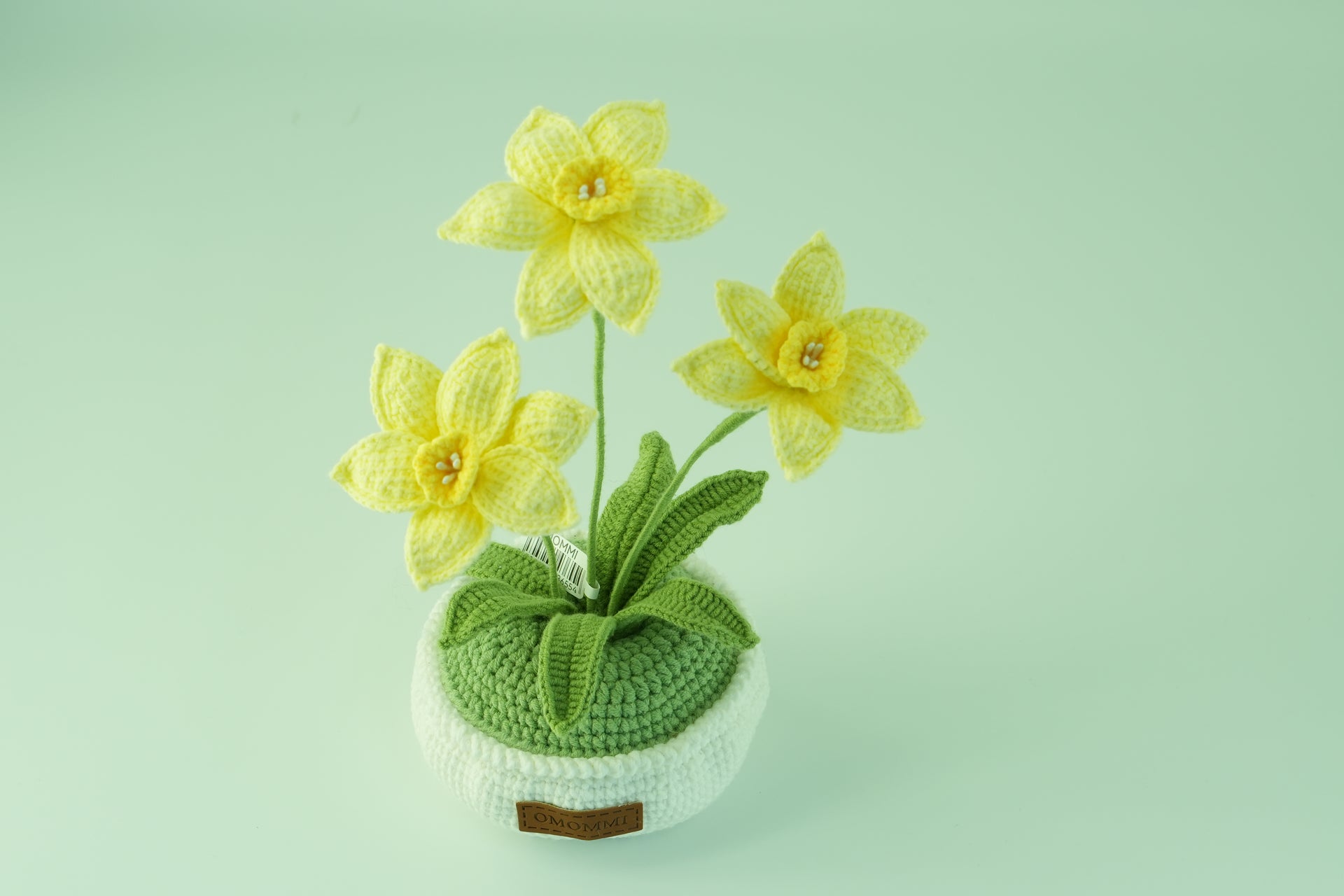 Handmade Crochet Potted Daffodils – Exclusive Design with Gift Box