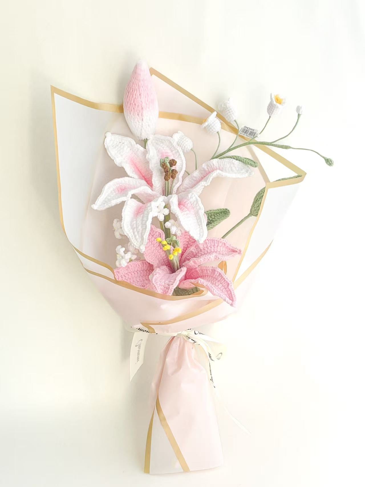 Handmade Crochet Lily bouquet